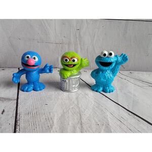 Sesame Street Workshop GROVER OSCAR COOKIE MONSTER 3” Figure HASBRO 2013